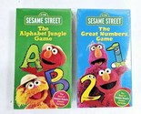 Sesame Street Alphabet Jungle Game &amp; The Great Number Game VHS - £19.97 GBP