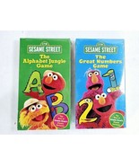 Sesame Street Alphabet Jungle Game &amp; The Great Number Game VHS - £19.53 GBP