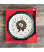 The Original Caroling Wall Clock New Christmas Carols Light Sensor Green... - £29.61 GBP