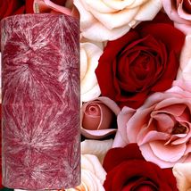 Fresh Roses Scented Palm Wax Pillar Candle Hand Poured - £19.93 GBP+