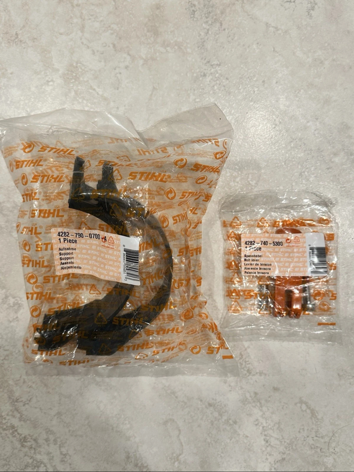 NEW Genuine STIHL Handle Clamp Support SET BR450 BR700 BR800X 4282-790-0... - $34.99