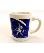 Vintage 1970s Morton Salt Ceramic Mug, 2-Color 1921 Umbrella Girl, #21-B - $20.02 CAD