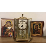 Howard Miller Barwick Collection Quartz Anniversary Clock Glass Hexagona... - $132.30