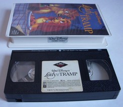 Disney Lady And The Tramp Black Diamond Classic Vhs 1987 Tested Original Box - £31.44 GBP