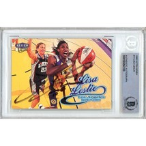 Lisa Leslie Los Angeles Sparks Auto 1999 WNBA Ultra Signed Rookie Card BAS Slab - £132.97 GBP