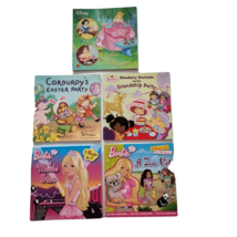 Lot of 5 Children&#39;s Books Barbie Strawberry Shortcake Disney Princess Corduroy - £8.03 GBP