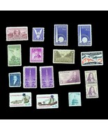 x17 Miscellaneous Vintage US Postage Stamps Estate Sale Find 1940s - £15.54 GBP