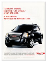 GMC Terrain SUV General Motors Upsized Stuff 2010 Full-Page Print Magazine Ad - £7.61 GBP