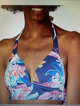 La Blanca Women&#39;s Standard Surplice Banded Bra Bikini Top Sz 10 Nwt $75 Blue - £21.30 GBP