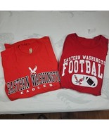 Eastern Washington Eagles Football T Shirt Lot Of 2 Spellout Collegiate ... - £12.85 GBP