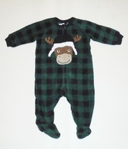 NWT The Children&#39;s Place Baby Toddler Moose Green Buffalo Plaid Sleeper ... - £9.56 GBP