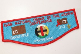 Vintage 1988 NOAC Tankiteke 313 OA Order Arrow WWW Boy Scouts America Fl... - $10.52