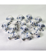 14 Vintage Delft Holland Blue White Mini Elephant Figurine Animal Porcel... - €43,58 EUR