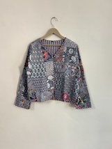 Patchwork Quilted Jackets Cotton Floral Bohemian Winter Jacket Coat Streetwear  - $45.00