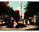 Public Square and Monument Baltimore Maryland MD DB Postcard Y3 - $2.92