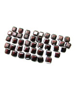 43.7Ct 43pc Menge Natürlich Rhodolit Granat Quadrat Facettiert Edelstein... - $45.43
