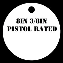 8in. NRA Pistol Shooting Targets - 3/8in Thk Steel Target - 1pc Metal Ta... - £21.88 GBP