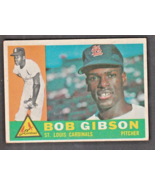 1960 Original Topps #73 Bob Gibson Baseball HOF St Louis Cardinals EXMT-NM - €82,06 EUR