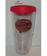 24 oz Tervis Tumbler The Best Dad Ever Brown Red - $14.78