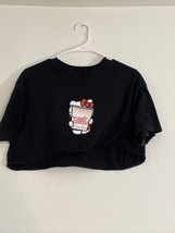 Cup Noodles X Hello Kitty Women’s Cropped Half Shirt Tee Top sz M/L  - £10.80 GBP