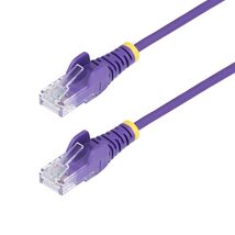 StarTech.com 9in Purple Slim CAT6 Ethernet Cable, Snagless RJ45, LSZH, 2... - $12.32