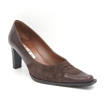 Botticelli Women Cap Toe Classic Pump Heels Size US 7 EU 38 Brown Suede - £4.69 GBP