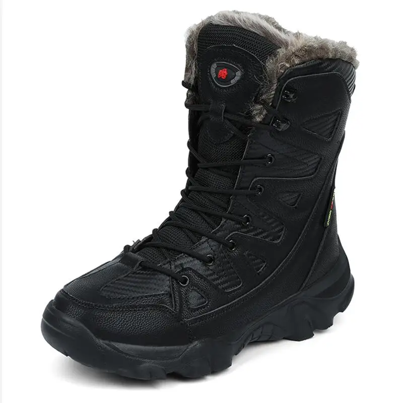 Winter Waterproof Men Boots Plush Super Warm Snow Boots Men  Ankle Boots Outdoor - £148.74 GBP