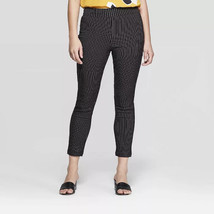 Women&#39;s Plus Size Stripe Skinny Crop - Who What Wear Black/White Stripe 16W - $16.50