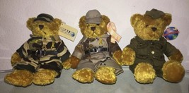 Lot Of 3 Military Hero Teddy Bear Usala / Plushland / Support Our Troops Veteran - £7.49 GBP