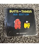 Among Us Crewmate - Butts On Things Lapel Pin Set Sus Edition Brian Cook... - €19,75 EUR