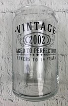Vintage 2002 Birthday Beer Glass 20 Years Limited Edition - £18.05 GBP