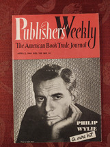 Publishe Rs Weekly Book Trade Journal Magazine April 2 1949 Philip Wylie - £12.74 GBP