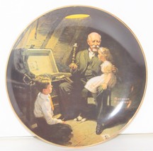 Collector Plate &#39;Grandpa&#39;s Treasure Chest&#39; by Norman Rockwell Bradford E... - $5.00