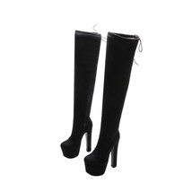 New Sexy Women Over The Knee Boots 17cm Super High Heels Patent Leather Boots Wi - £81.43 GBP
