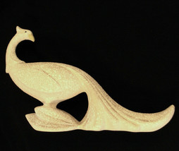Peacock Bird Figurine California Pottery Mid Century Modern Art Deco Spa... - £15.85 GBP