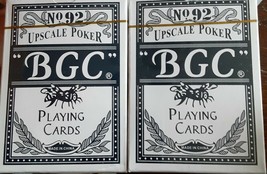 2 Decks No 92 BCG upscale Poker Playing Cards Sealed Unused Decks - £3.18 GBP