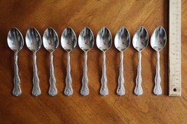 9x Teaspoons VICTORIA Reed &amp; Barton Select 18/10 Glossy Stainless China ... - £31.60 GBP