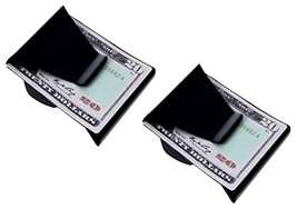 Slim Clip - Double Sided Money Clip! (Black Chrome) Two Pack - £13.53 GBP
