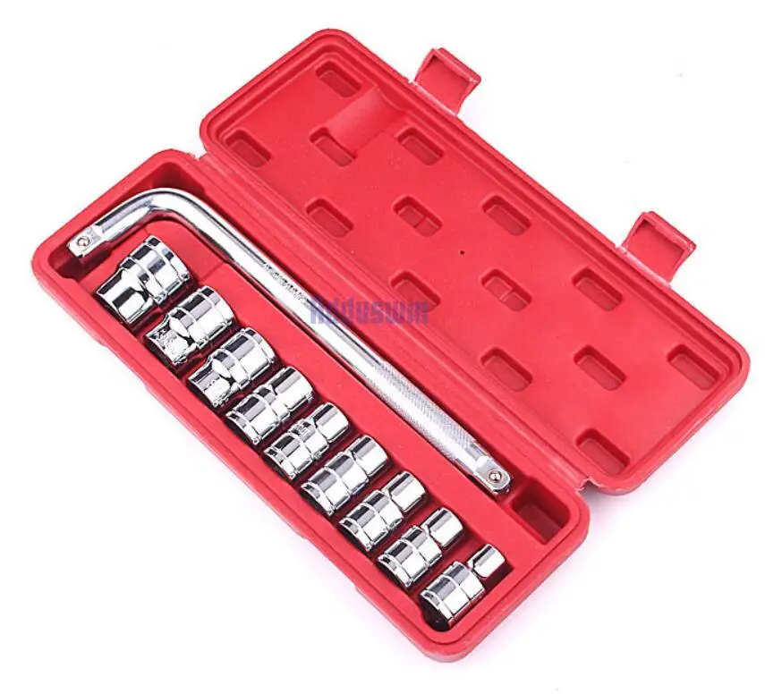 1/2 High Quality 10Pcs Socket Car Wrench Spanner Head Set Automobile Repair Tool - £118.46 GBP