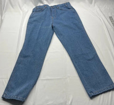 Mission Ridge Mens Workwear Classic Straight Jeans Blue 5 Pocket Denim 3... - £7.82 GBP