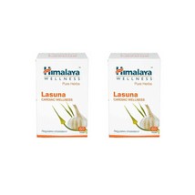 2 X Himalaya Herbals, Lasuna, Garlic 60 Tablets, Free Ship - $18.61
