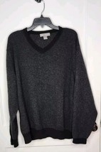 Daniel Cremieux Signature Collection Mens XXL Cashmere V-Neck Sweater Ch... - $32.73