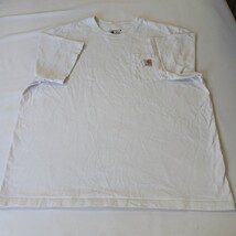 Carhartt K87 WHT Loose Fit Heavyweight Men's White Short Sleeve Cotton Shirt 2XL image 14