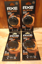 Axe Dark Temptation Hanging 3D Disc Dark Chocolate Car Air Fresheners 4 packs - £16.67 GBP