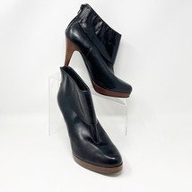 Steve Madden Womens Black Leather Back Zip Stiletto Bootie Size 9 - £23.99 GBP