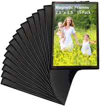 Sooyee 15 Pack Magnet Photo Frame Refrigerator 2.5X3.5,Magnetic Picture Holder, - £8.14 GBP