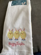 Ladinne Easter Eggs Kitchen Towels Oversized 20&quot;x30&quot; Turkish Cotton Nwt Set Of 2 - £15.14 GBP