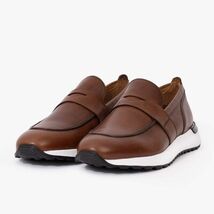 The Lara Tan Leather Men Sneaker image 2