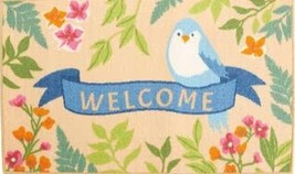 Printed Kitchen Accent Ruf (Nonskid Back) (17&quot;x28&quot;) Bird &amp; Flowers, Welcome, Nr - £15.12 GBP