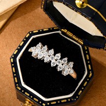 S925 Sterling Silver Niche High Sense Moissanite Ring - £34.15 GBP